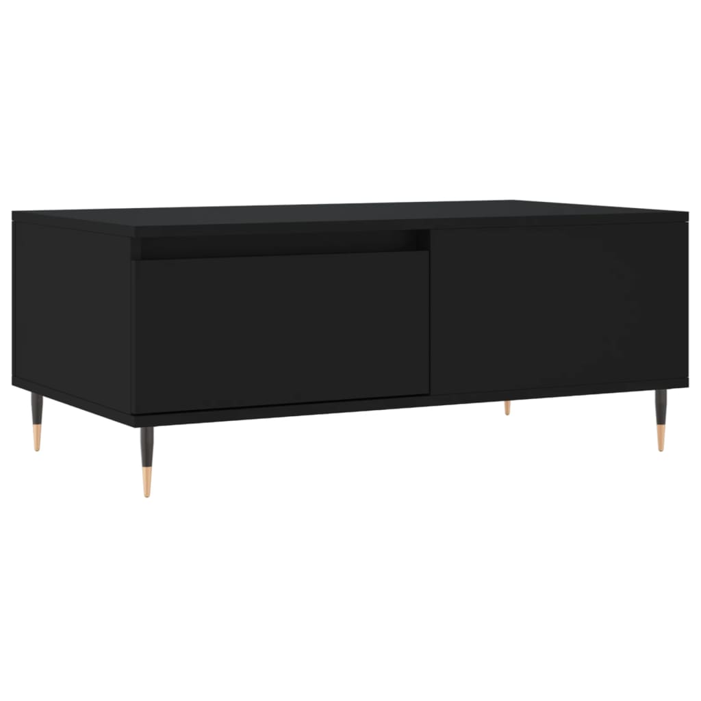 Coffee Table Black 90x50x36.5 cm Engineered Wood