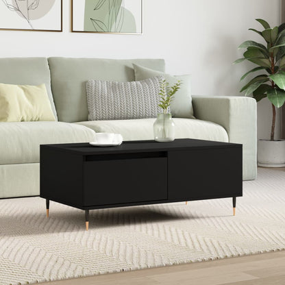 Coffee Table Black 90x50x36.5 cm Engineered Wood