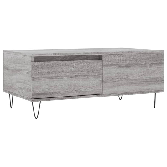 Coffee Table Grey Sonoma 90x50x36.5 cm Engineered Wood