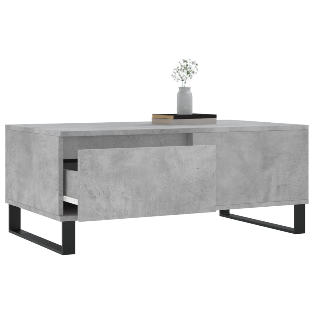 Coffee Table Concrete Grey 90x50x36.5 cm Engineered Wood