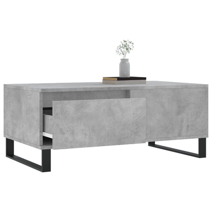 Coffee Table Concrete Grey 90x50x36.5 cm Engineered Wood
