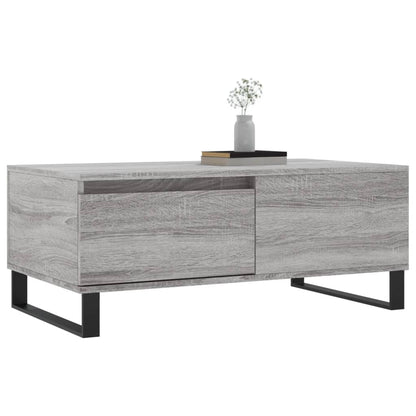 Coffee Table Grey Sonoma 90x50x36.5 cm Engineered Wood