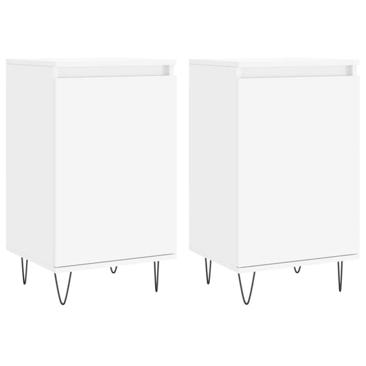 Sideboards 2 pcs White 40x35x70 cm Engineered Wood