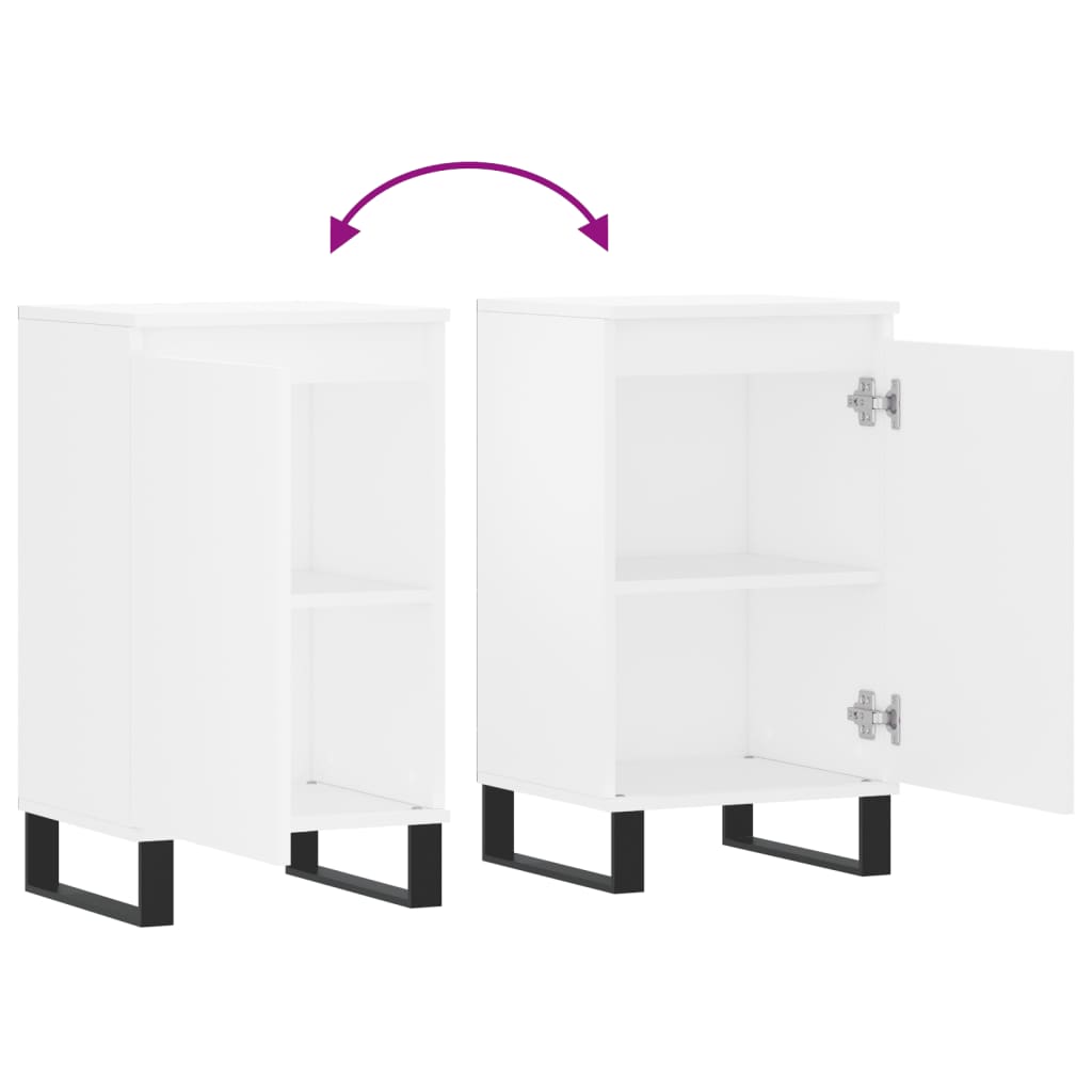 Sideboard White 40x35x70 cm Engineered Wood