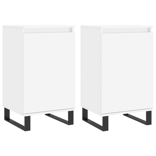 Sideboards 2 pcs White 40x35x70 cm Engineered Wood