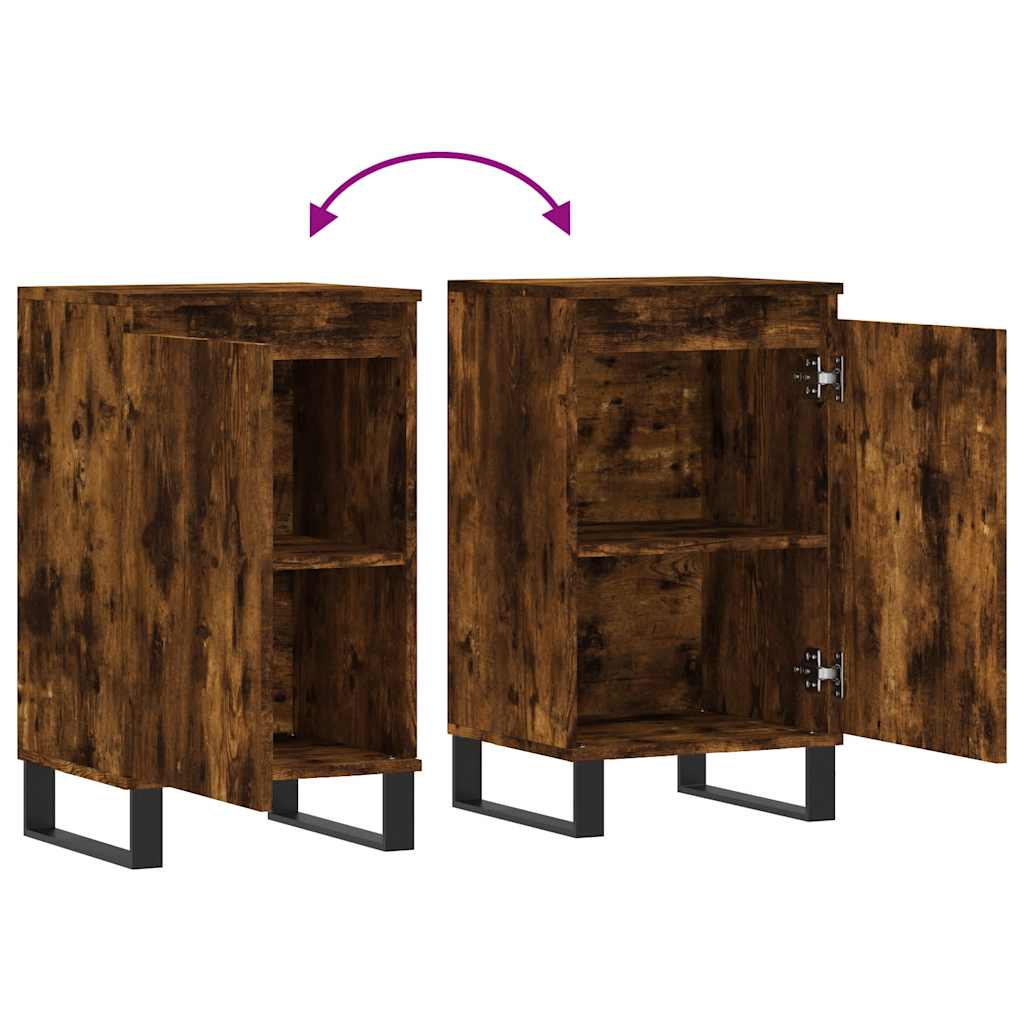 Sideboard Smoked Oak 40x35x70 cm Engineered Wood