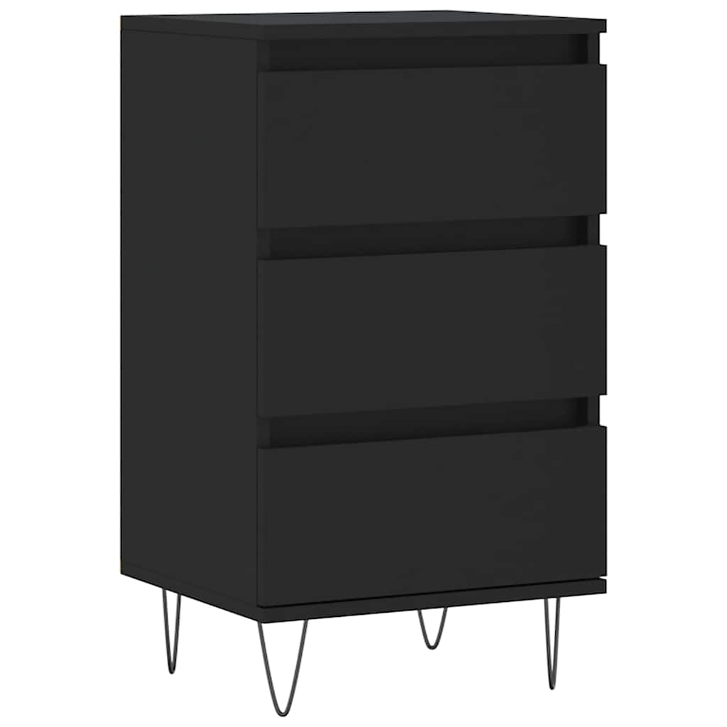 Sideboard Black 40x35x70 cm Engineered Wood