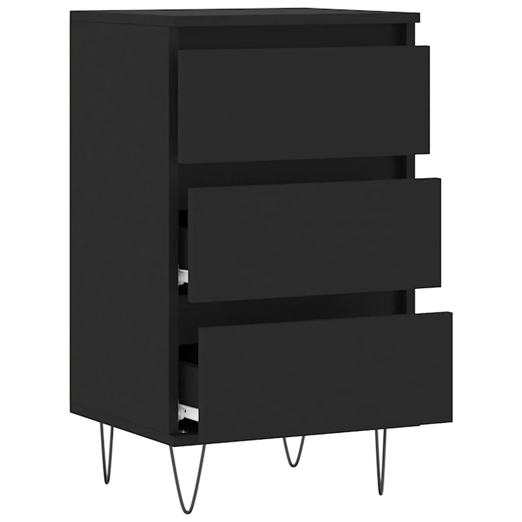 Sideboard Black 40x35x70 cm Engineered Wood