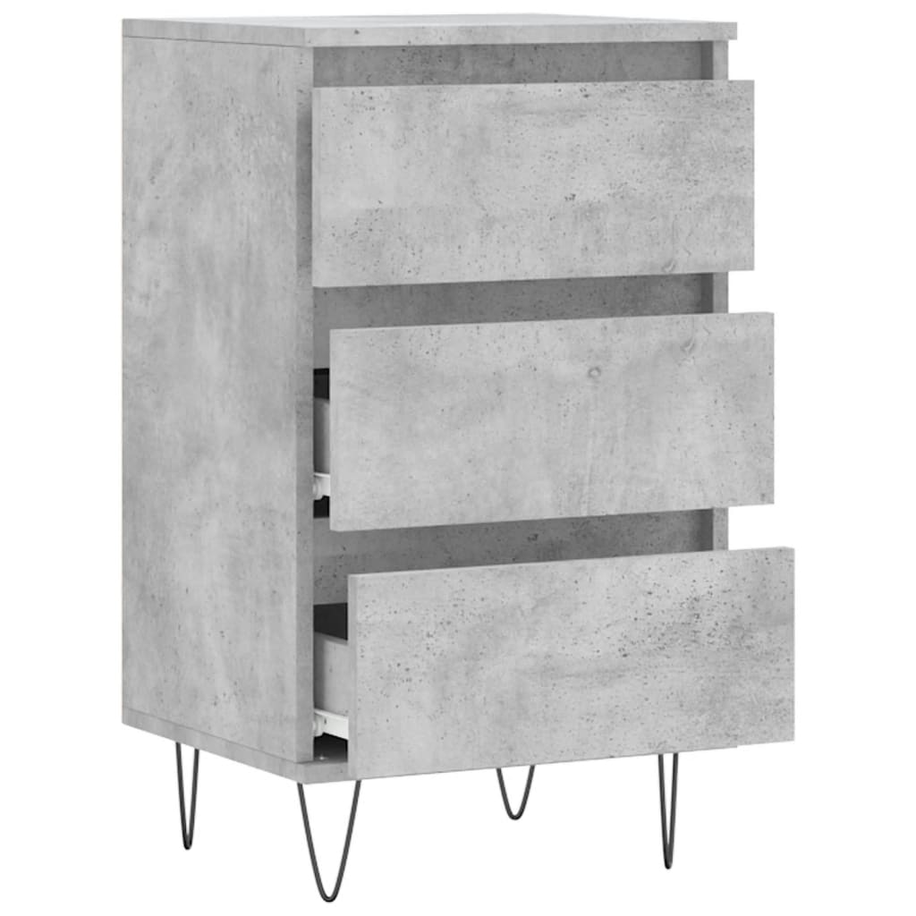 Sideboard Concrete Grey 40x35x70 cm Engineered Wood