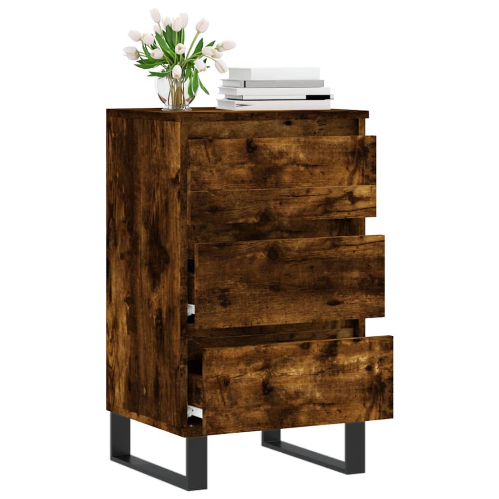 Sideboard Smoked Oak 40x35x70 cm Engineered Wood
