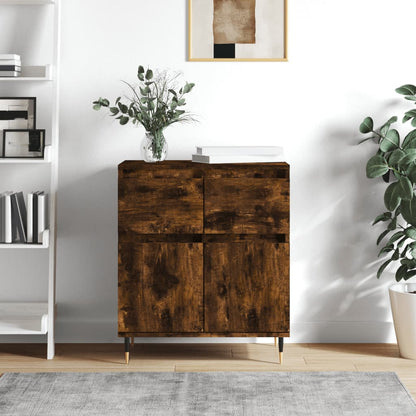 Sideboard Smoked Oak 60x35x70 cm Engineered Wood