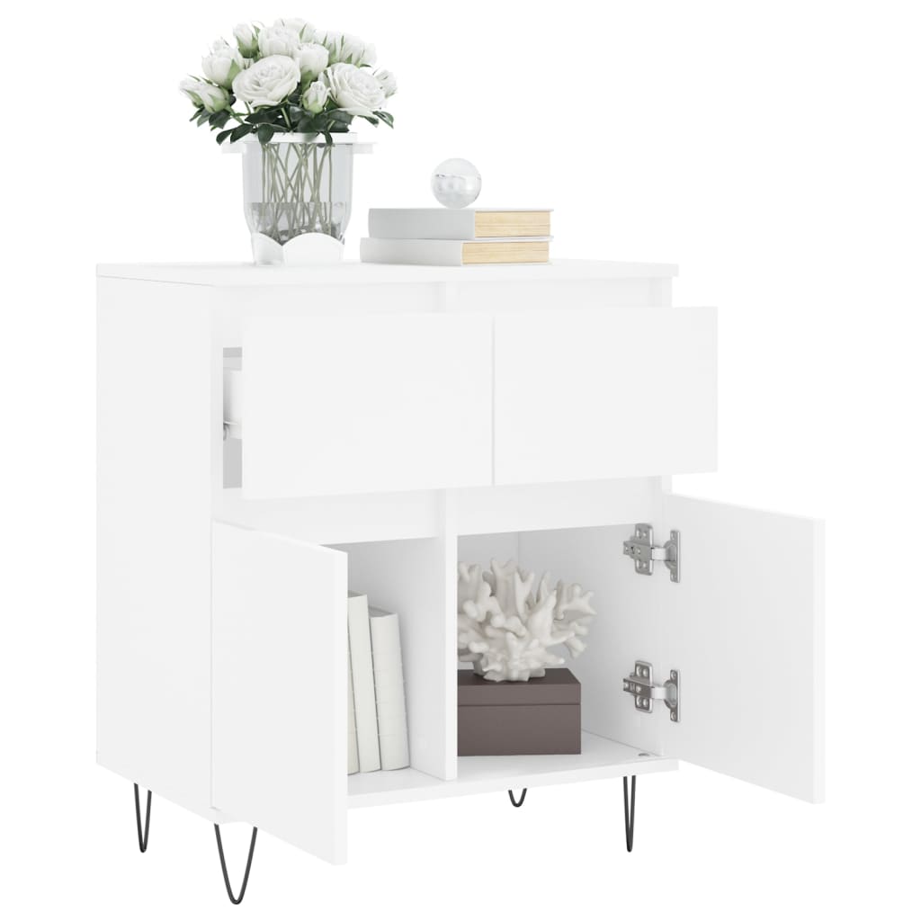 Sideboard White 60x35x70 cm Engineered Wood
