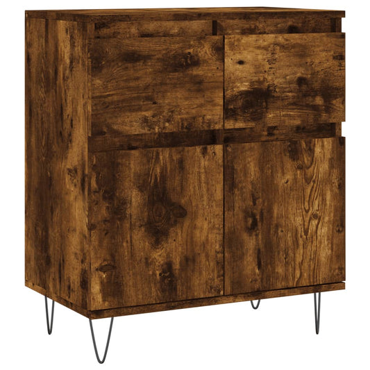Sideboard Smoked Oak 60x35x70 cm Engineered Wood