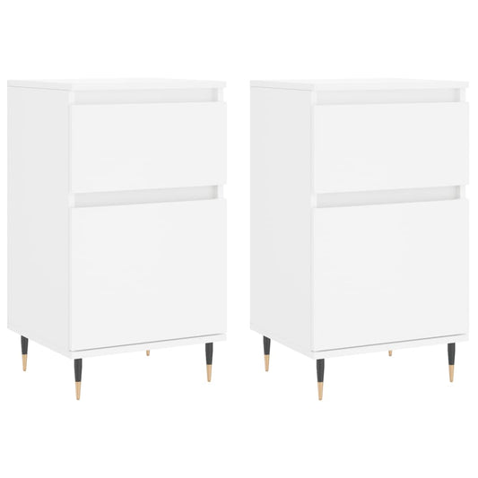 Sideboards 2 pcs White 40x35x70 cm Engineered Wood