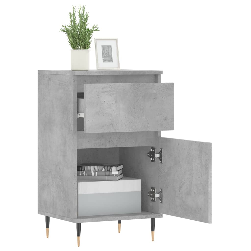Sideboard Concrete Grey 40x35x70 cm Engineered Wood