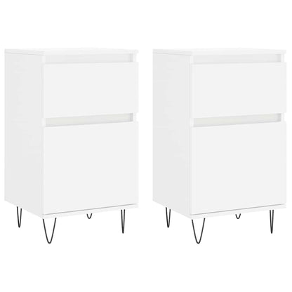 Sideboards 2 pcs White 40x35x70 cm Engineered Wood