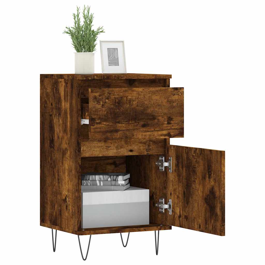Sideboard Smoked Oak 40x35x70 cm Engineered Wood