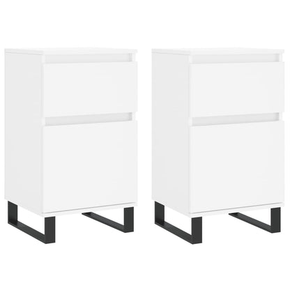 Sideboards 2 pcs White 40x35x70 cm Engineered Wood