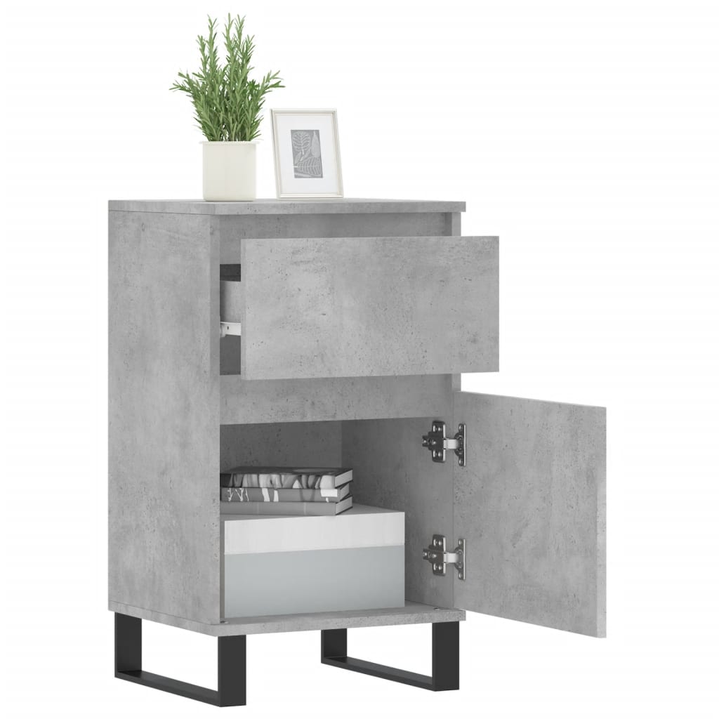 Sideboard Concrete Grey 40x35x70 cm Engineered Wood