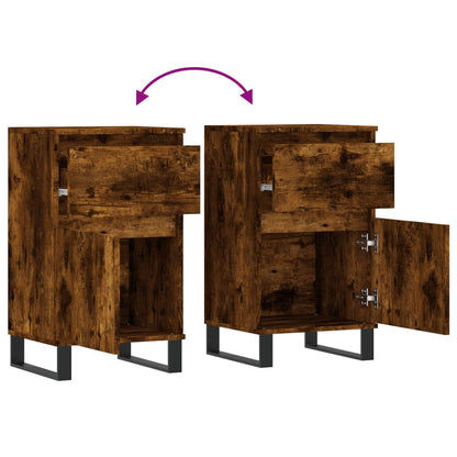 Sideboard Smoked Oak 40x35x70 cm Engineered Wood