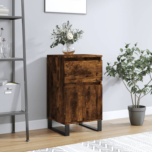 Sideboard Smoked Oak 40x35x70 cm Engineered Wood