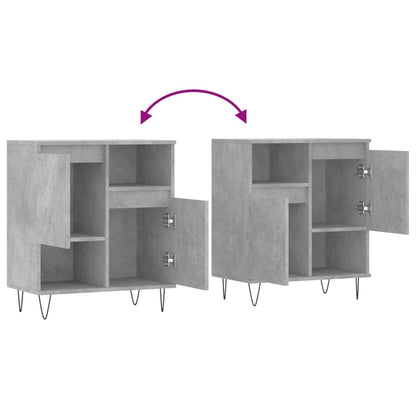 Sideboard Concrete Grey 60x35x70 cm Engineered Wood