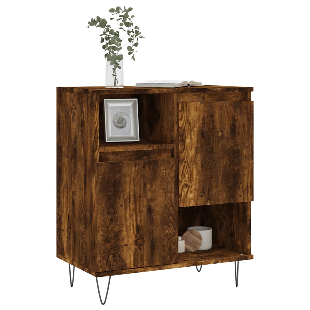 Sideboard Smoked Oak 60x35x70 cm Engineered Wood