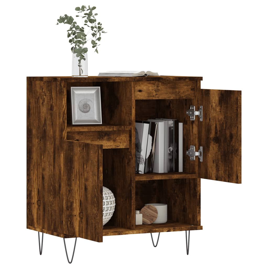 Sideboard Smoked Oak 60x35x70 cm Engineered Wood