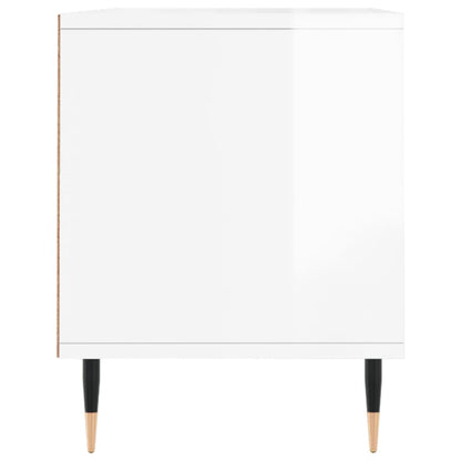 TV Cabinet High Gloss White 100x34.5x44.5 cm Engineered Wood