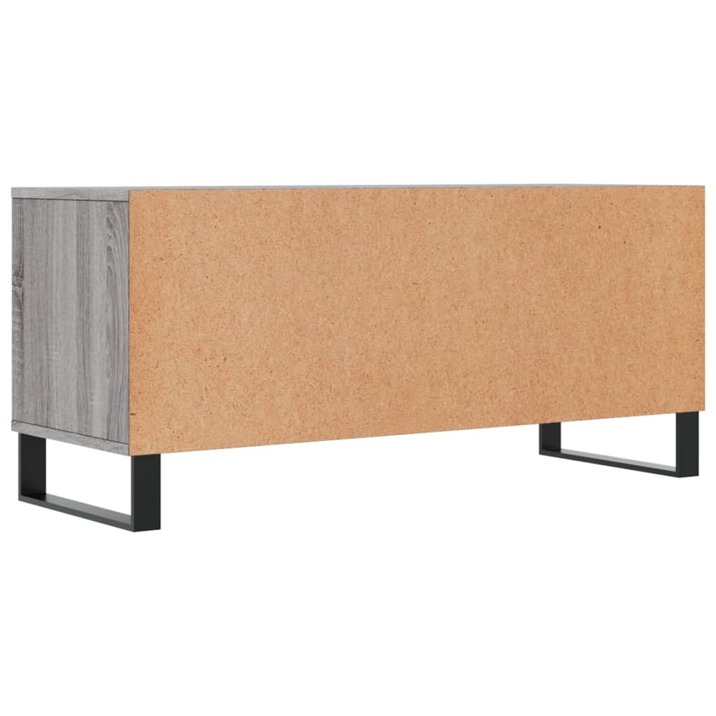 TV Cabinet Grey Sonoma 100x34.5x44.5 cm Engineered Wood