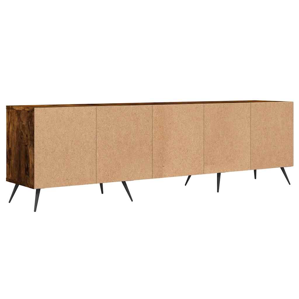 TV Cabinet Smoked Oak 150x30x44.5 cm Engineered Wood