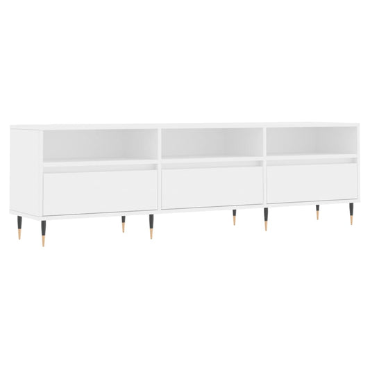 TV Cabinet White 150x30x44.5 cm Engineered Wood