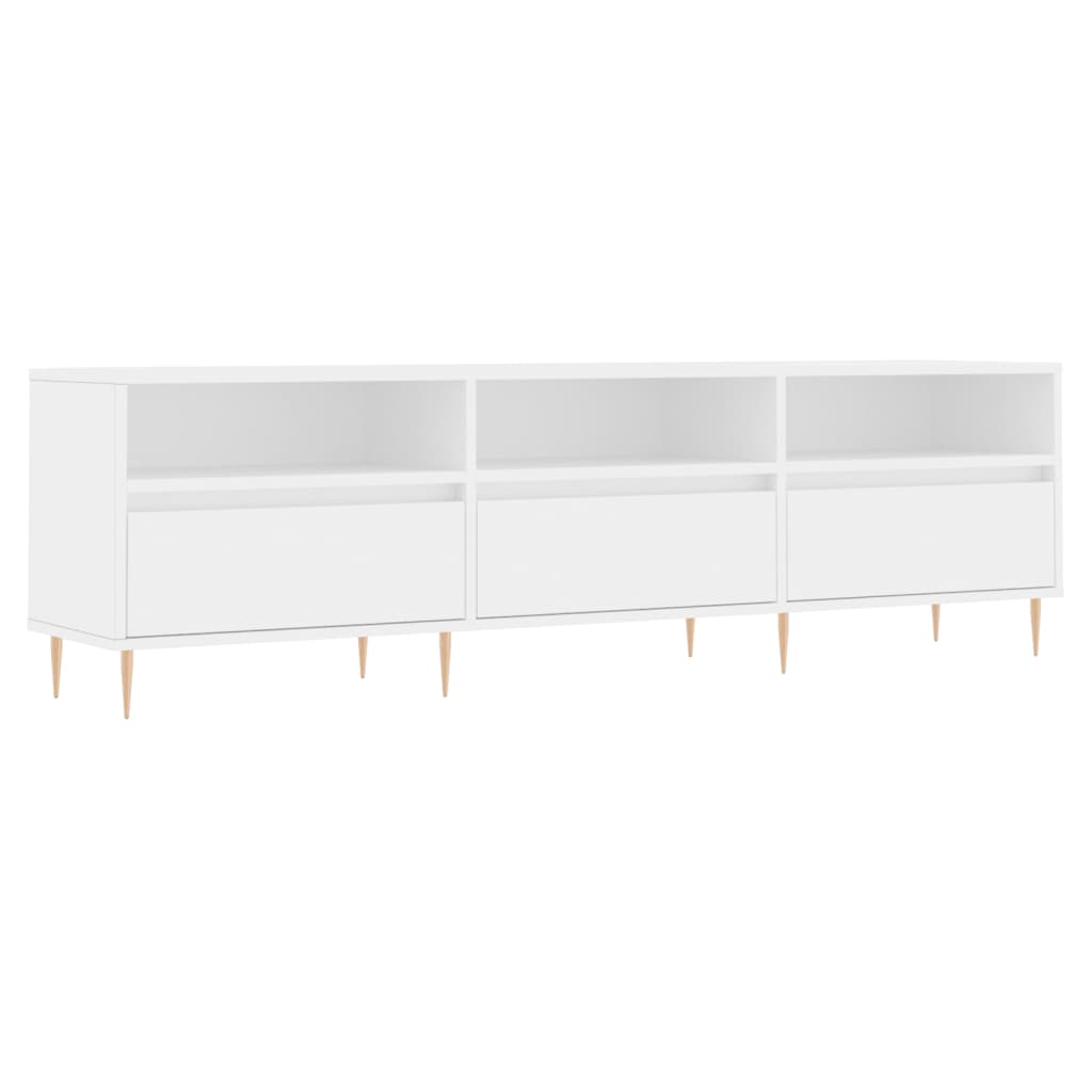 TV Cabinet White 150x30x44.5 cm Engineered Wood