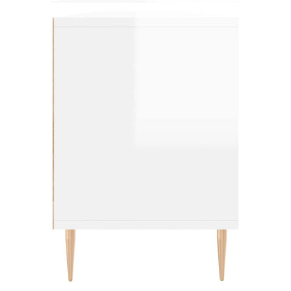 TV Cabinet High Gloss White 150x30x44.5 cm Engineered Wood