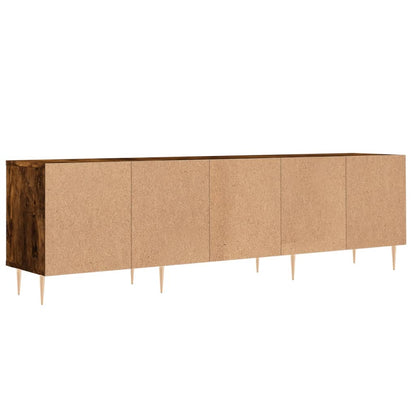 TV Cabinet Smoked Oak 150x30x44.5 cm Engineered Wood