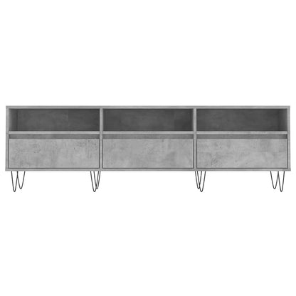 TV Cabinet Concrete Grey 150x30x44.5 cm Engineered Wood
