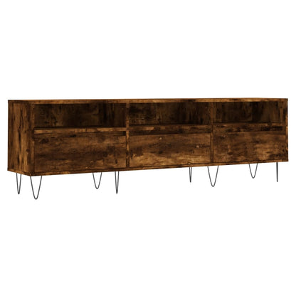 TV Cabinet Smoked Oak 150x30x44.5 cm Engineered Wood
