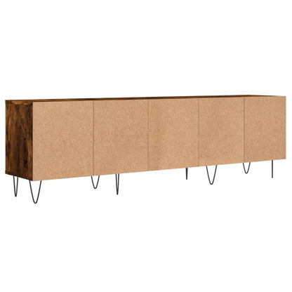 TV Cabinet Smoked Oak 150x30x44.5 cm Engineered Wood