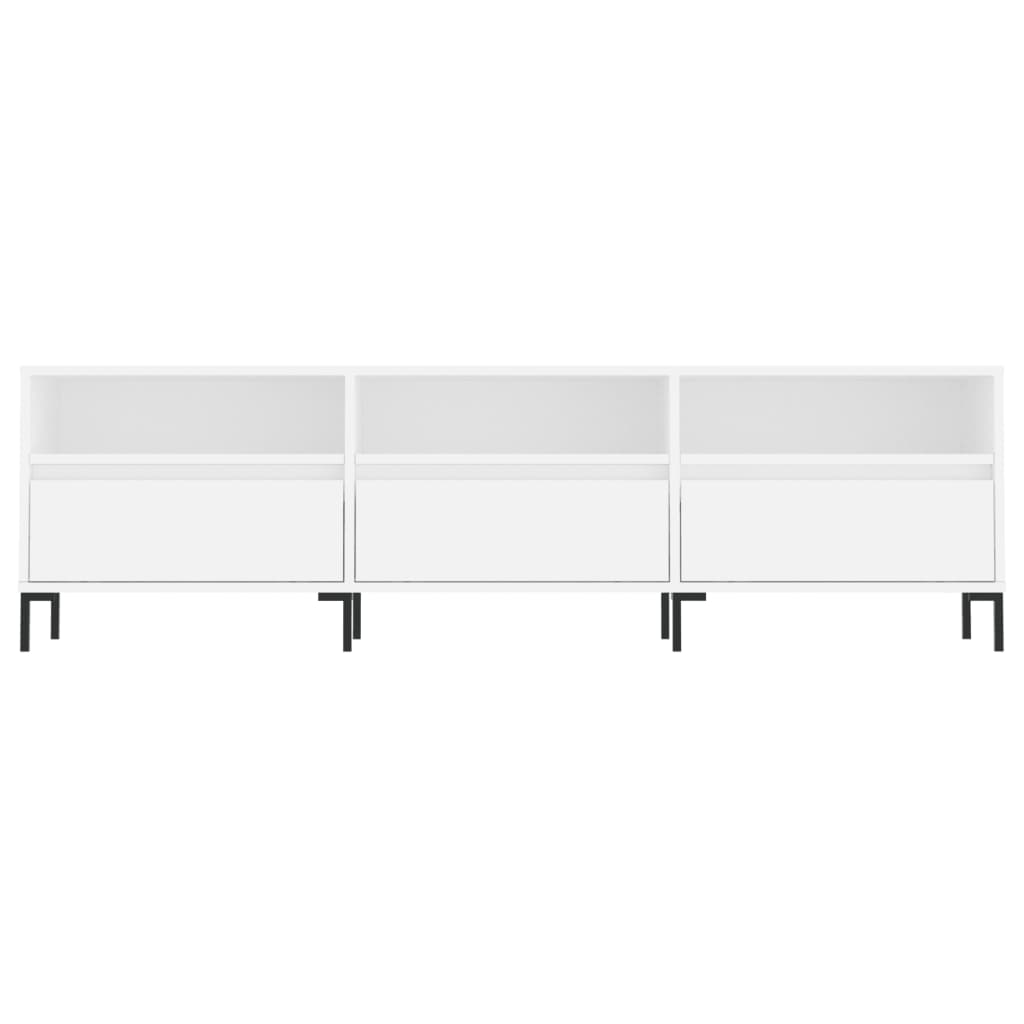 TV Cabinet White 150x30x44.5 cm Engineered Wood
