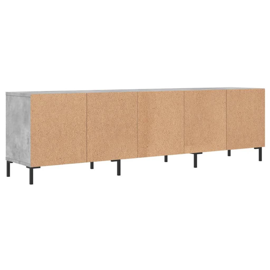 TV Cabinet Concrete Grey 150x30x44.5 cm Engineered Wood