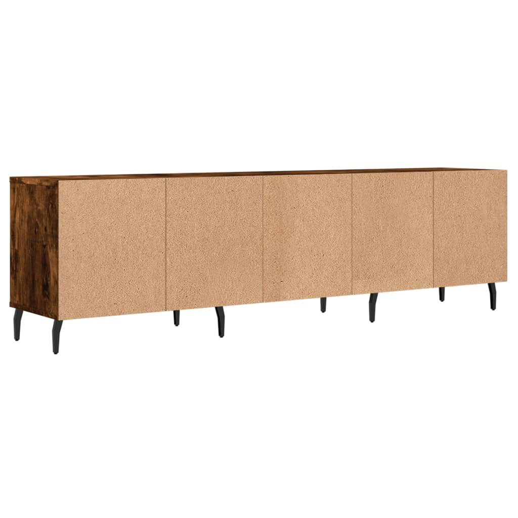 TV Cabinet Smoked Oak 150x30x44.5 cm Engineered Wood