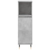 Bathroom Cabinet Concrete Grey 30x30x100 cm Engineered Wood