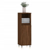 Bathroom Cabinet Brown Oak 30x30x100 cm Engineered Wood