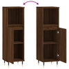 Bathroom Cabinet Brown Oak 30x30x100 cm Engineered Wood