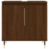Bathroom Cabinet Brown Oak 58x33x60 cm Engineered Wood