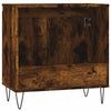 Bathroom Cabinet Smoked Oak 58x33x60 cm Engineered Wood