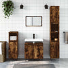 Bathroom Cabinet Smoked Oak 58x33x60 cm Engineered Wood