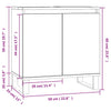 Bathroom Cabinet White 58x33x60 cm Engineered Wood