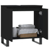 Bathroom Cabinet Black 58x33x60 cm Engineered Wood