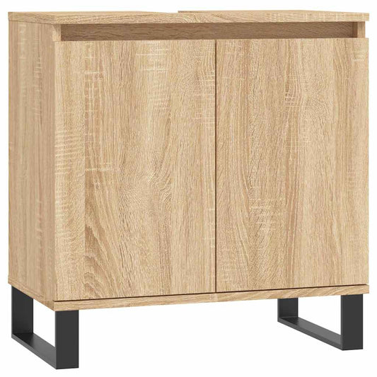 Bathroom Cabinet Sonoma Oak 58x33x60 cm Engineered Wood
